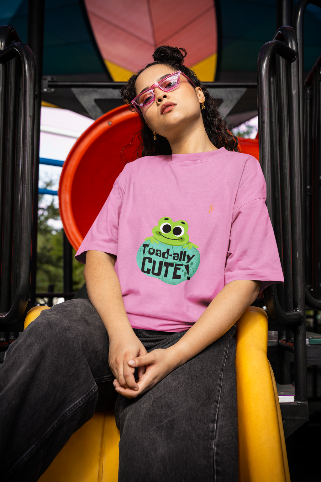 Froggy Vibes - Unisex Terry Oversized Tee