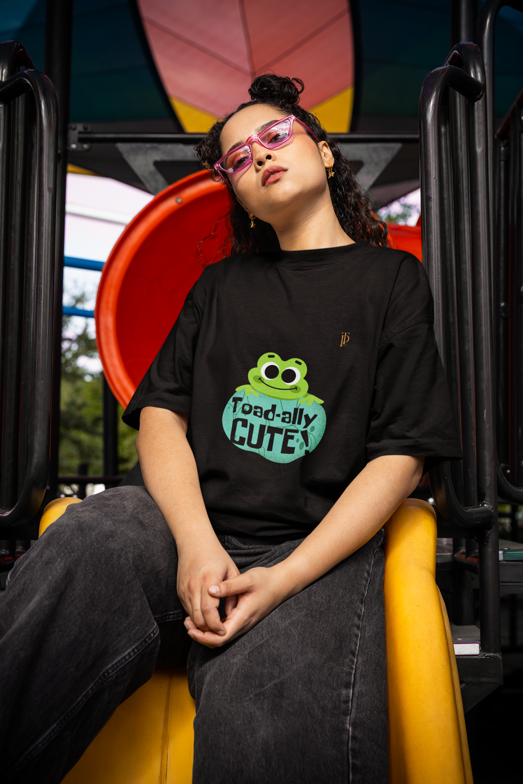Froggy Vibes - Unisex Terry Oversized Tee