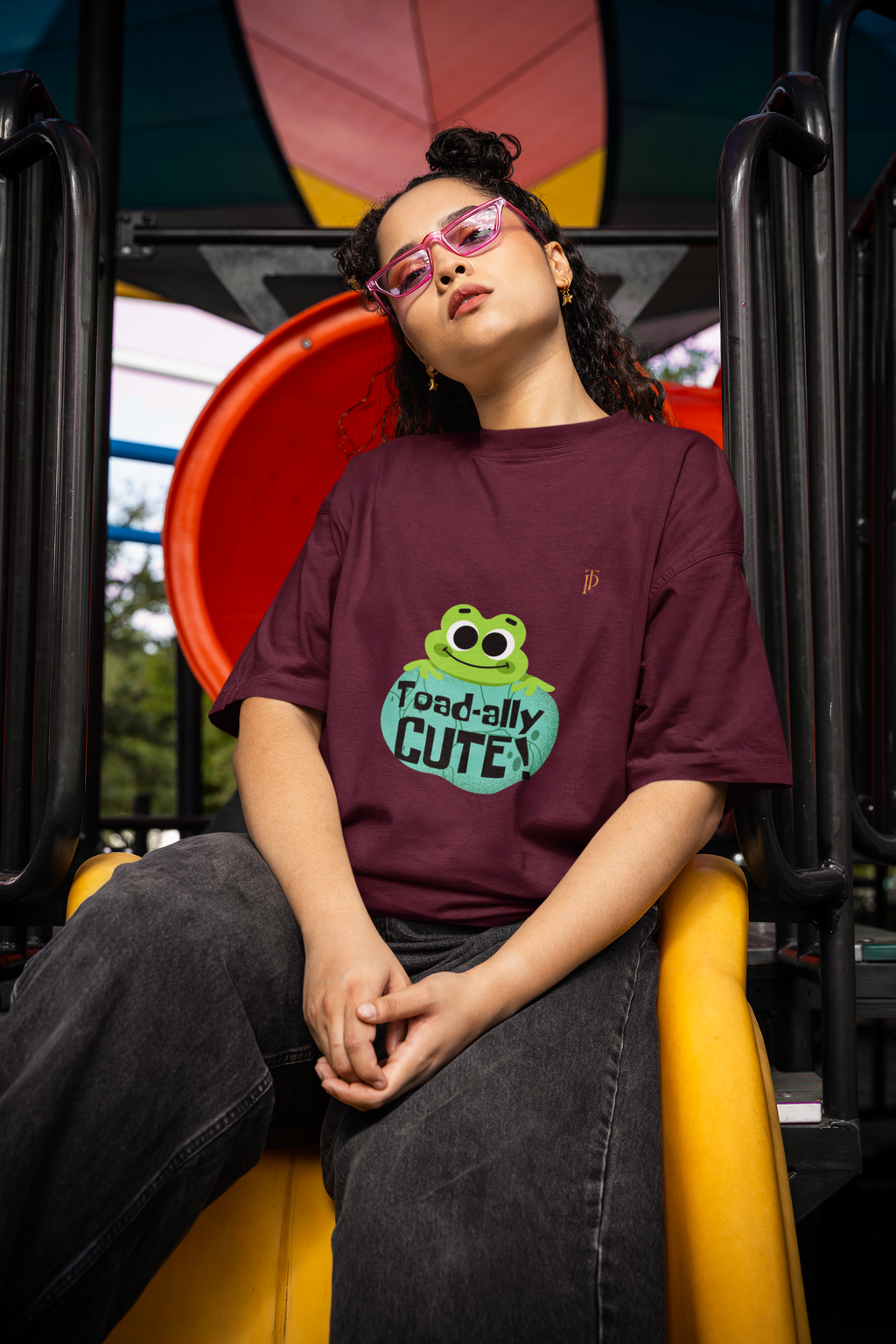 Froggy Vibes - Unisex Terry Oversized Tee